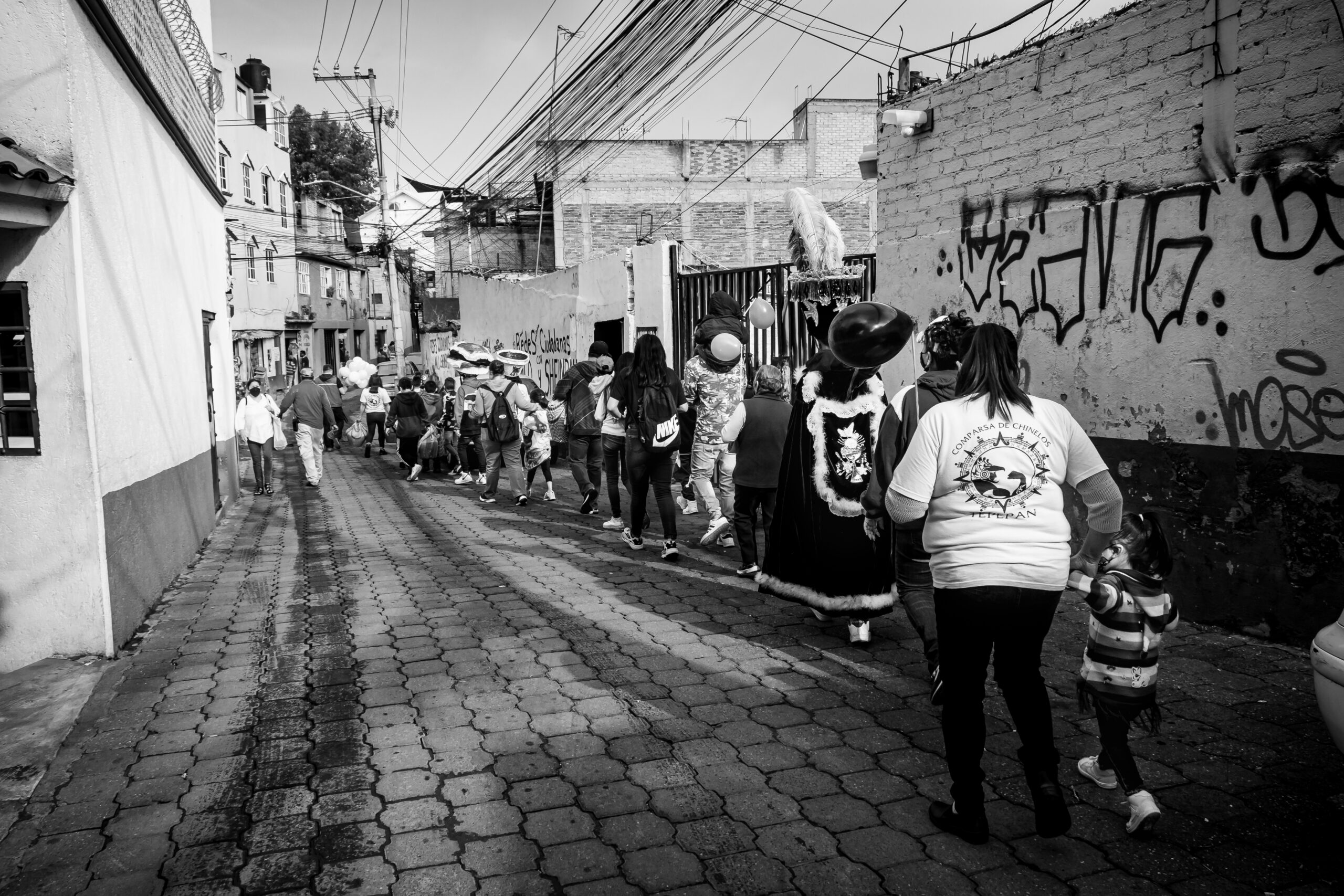 Toda la comunidad participa en la Peregrinación, por las calles del antiguo pueblo de Santa Úrsula