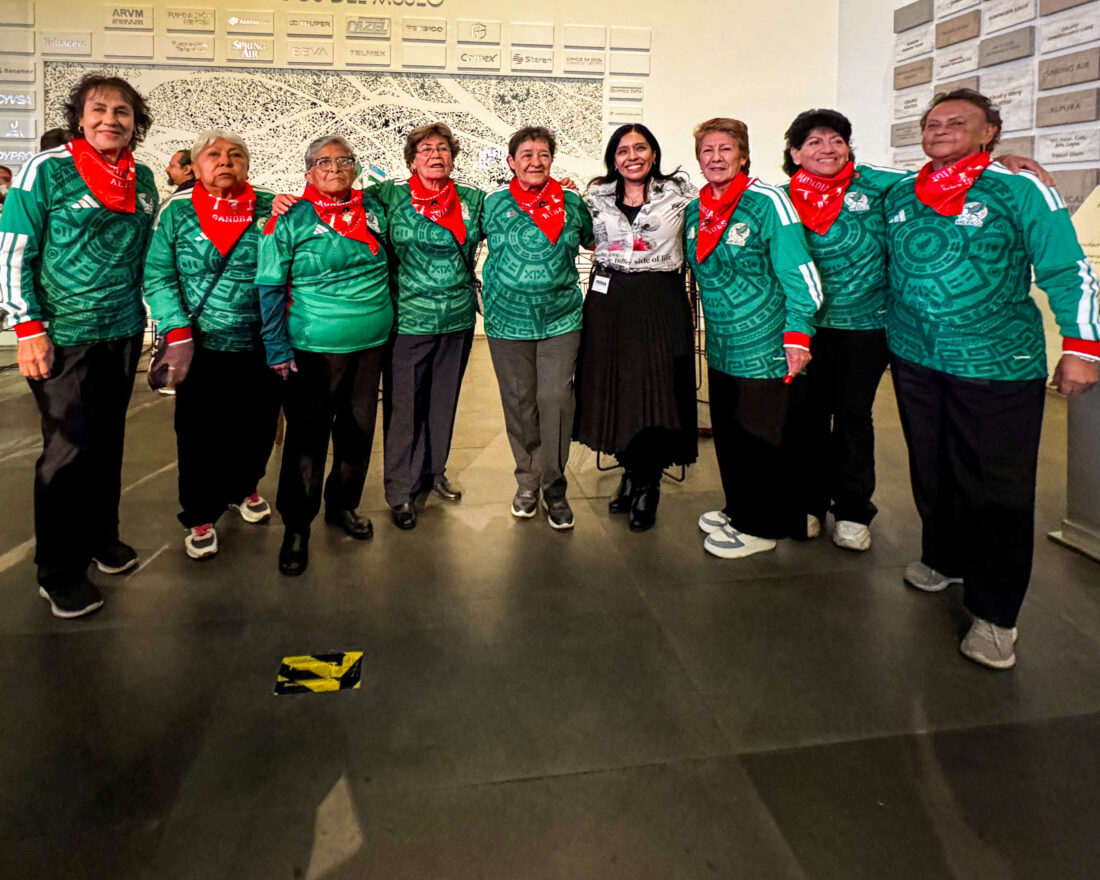mujeres pioneras del futbol femenino en mexico exposicion exposición Juega Limpio museo memoria y tolerancia