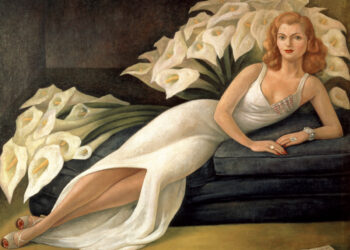 Pintura de Diego Rivera Mujer con alcatraces de la Colección Gelman en México