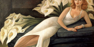 Pintura de Diego Rivera Mujer con alcatraces de la Colección Gelman en México