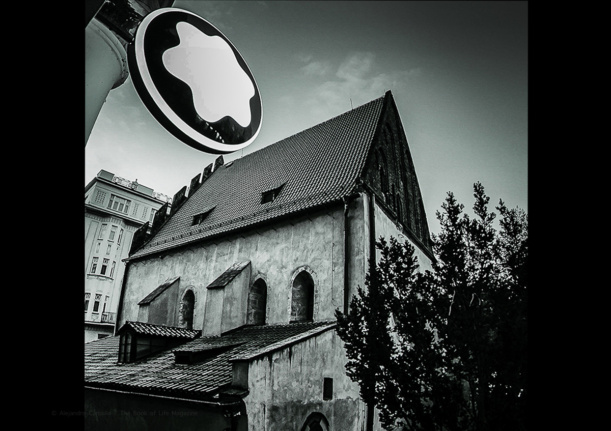 Montblanc en Praga logo fotografía Barrio Judío Praga otoño