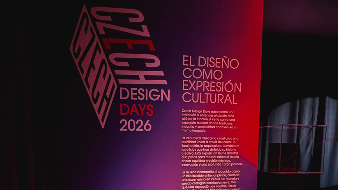 Czech Design Days 2026 en la Embajada de la República Checa en México con exposición de diseño contemporáneo y cultura visual checa.