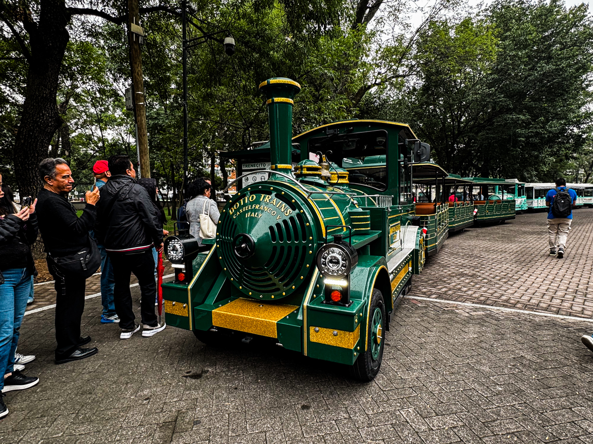 Tren turístico utilizado para recorrer diferentes áreas del Bosque de Chapultepec.