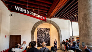 Presentación de World Press Photo 2026 en el Museo Franz Mayer de Ciudad de México durante la inauguración de la exposición y del Archivo World Press Photo. Fotografía de Alejandro Carballo.