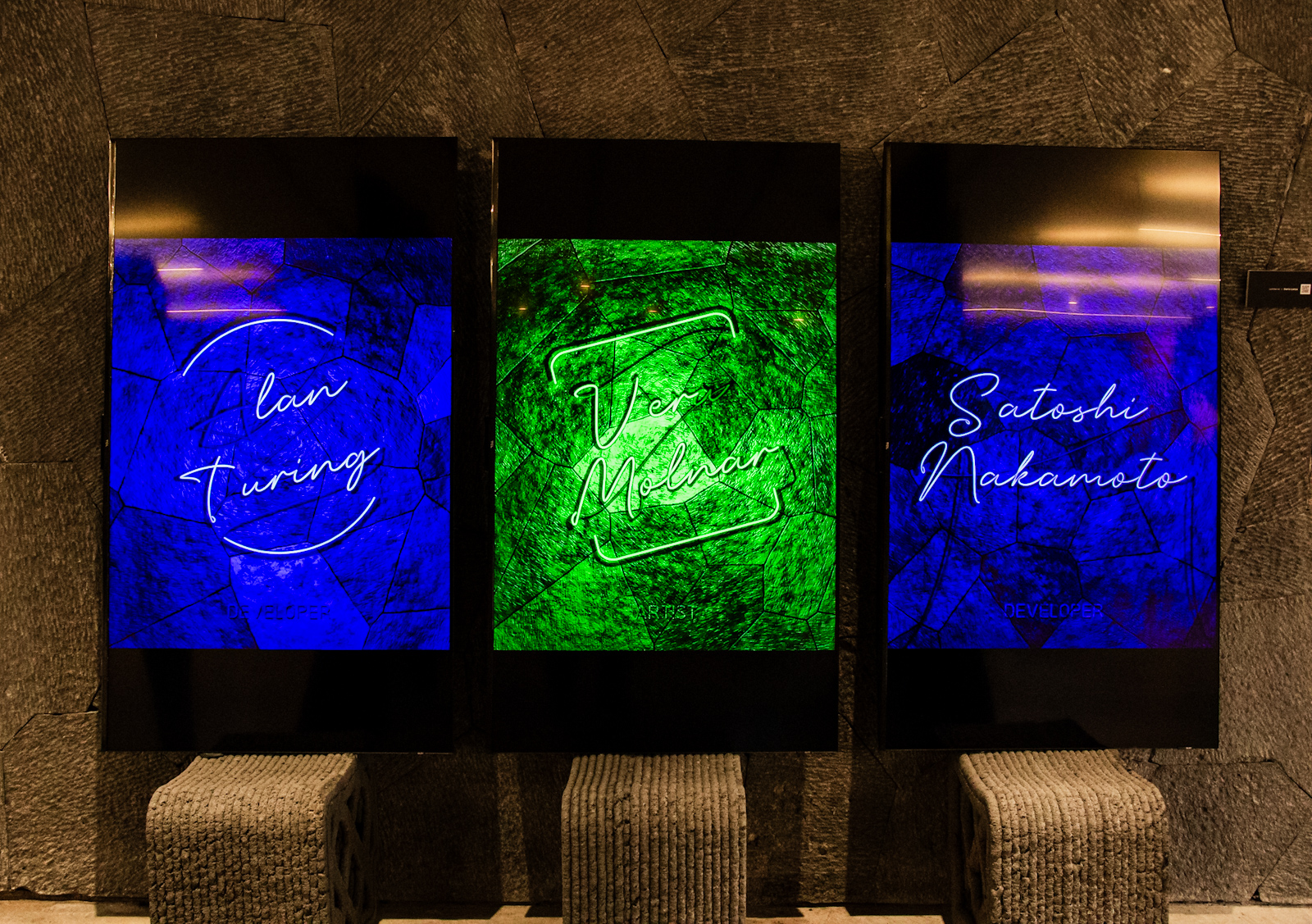 Instalación de Darío Lanza en Encuentros Digitales del Museo Anahuacalli