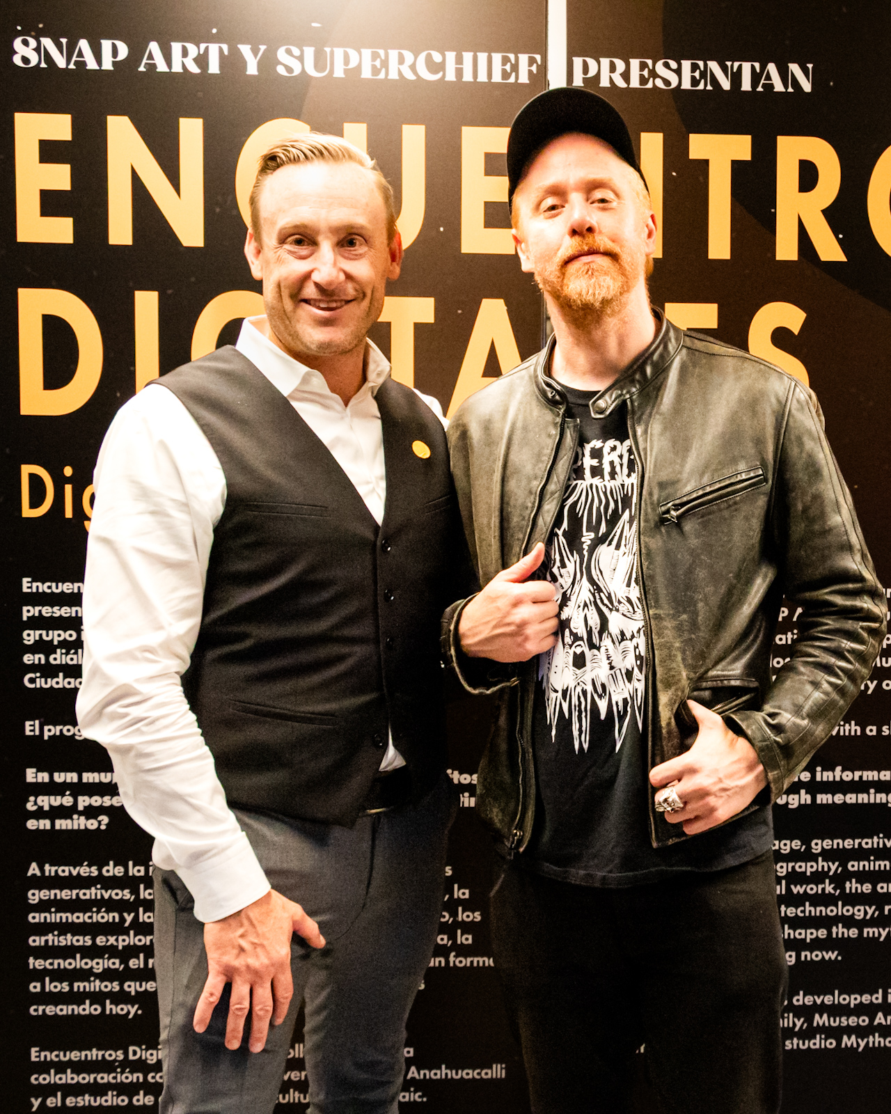 Jared Poz y Edward Zipco de Superchief Gallery en Encuentros Digitales del Museo Anahuacalli