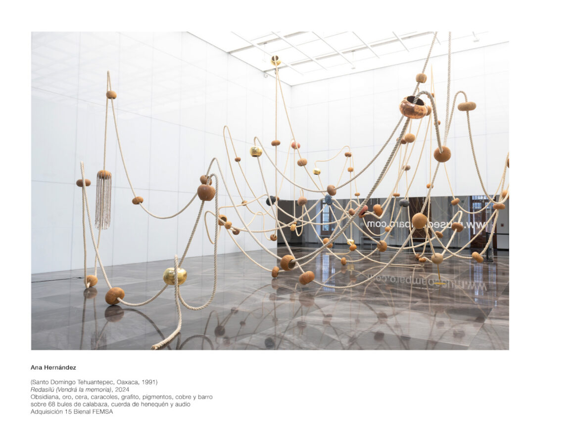 Instalación Redasilú de Ana Hernández en la exposición El hogar que habito del Museo Amparo